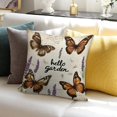 thumbnail image 7 of Pioneer Flower And Butterfly Pillow Covers,Pioneer Flower And Butterfly Throw Pillow Covers 20"×20" ,Living Room Sofa Couch Pillow Covers,Decorative Pillow Covers, 7 of 7