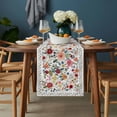 thumbnail image 2 of Watercolor Flowers Table Runner - 48 Inch Long, Kitchen Dining Table Runner Dresser Scarves, Farmhouse Spring Floral Botanical Farmhouse Decor for Coffee Tables Wedding Party Banquet, 2 of 8