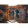 thumbnail image 2 of Art.com Rakotz Bridge (Rakotzbrucke, Devil's Bridge) in Kromlau, Saxony, Germany. Colorful Autumn, Reflecti Photographic Print, 36" x 24", 2 of 4