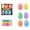 B, variant on Easter Egg Decorating Kit with 6 Colorful Eggs and 6 Markers Fun DIY Craft Set for Boys Girls and Adults