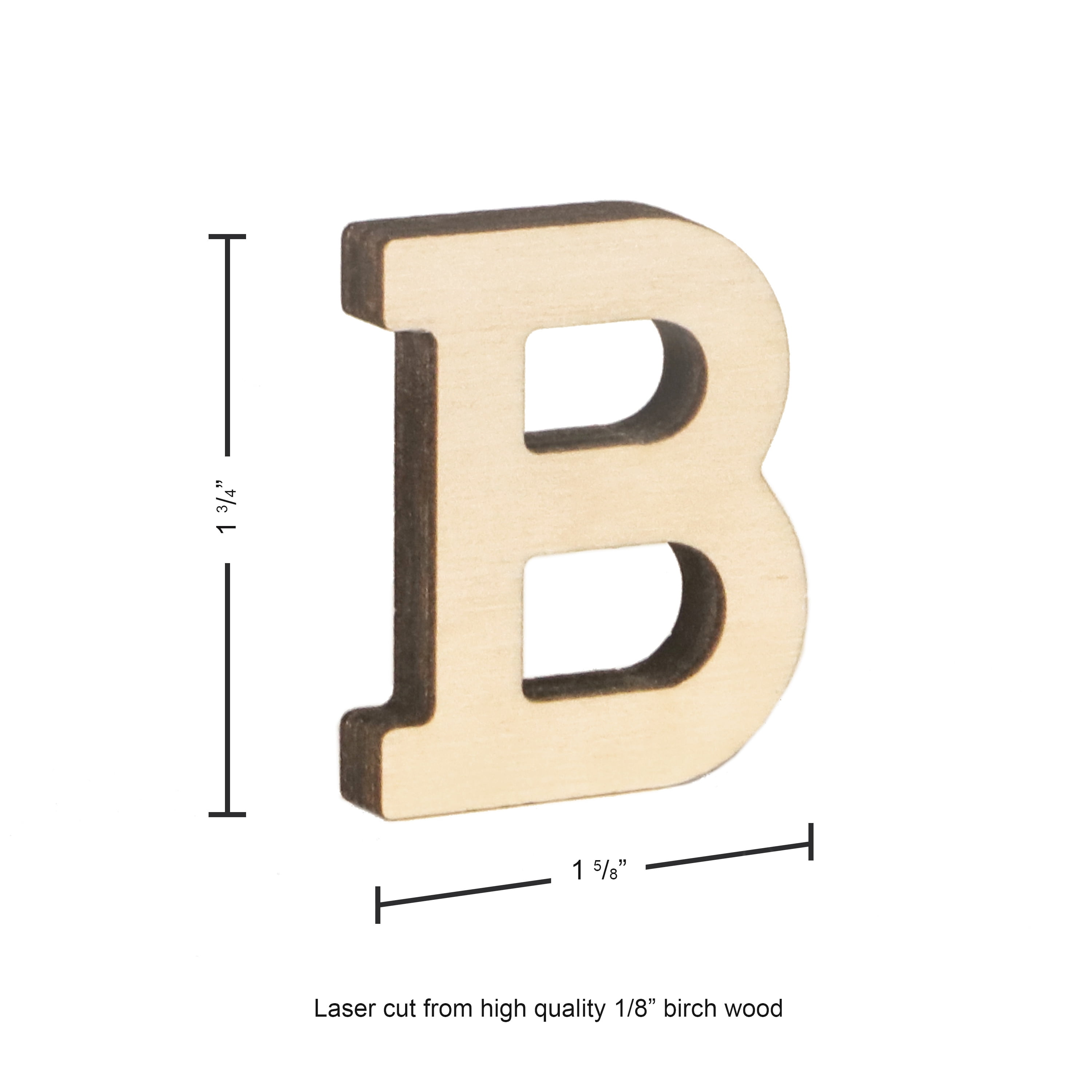 Good Wood by Leisure Arts Letter 13 D, Wooden Letters, Wood