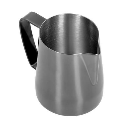 

Frothing Pitcher Multi Purpose Milk Frother Cup Durable For Home For Coffee Shop For Restaurant Black 600ml