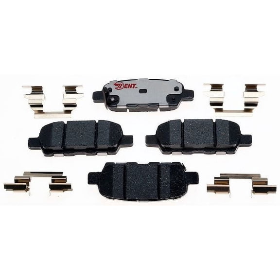 Rear Brake Pad Set - Compatible with 2007 - 2008 INFINITI G35 Sedan 4-Door - Raybestos