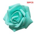 thumbnail image 4 of transemion Pack of 50 Artificial Bionic Flowers PE Foam Simulation Roses Fake Flower Decorations Wedding Party Engagement Presents Blue, 4 of 8