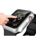 thumbnail image 6 of For Apple Watch Series 3 / 4 / 5 / 6 / SE Case, Njjex [1-Pack] Ultra Slim Thin Bumper Full Coverage Matte Hard Cover for iWatch Series SE 6 5 4 3 2 38 40 42 44mm -Sliver, 6 of 7