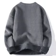 thumbnail image 5 of Suéteres de punto con cuello redondo y cuello redondo para hombre, ropa popular coreana, jersey para hombre, top holgado de alta calidad a la moda, 5 of 5