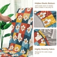 thumbnail image 5 of Yayeee 2 Pack Dining Chair Covers Stretch Parson Chairs Slipcovers Seat Protector, Yellow Checkered Daisy, 5 of 6