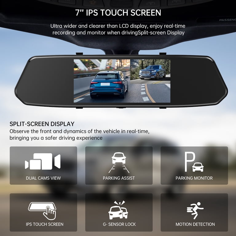 TOGUARD Dash Cam 1080P Car Camera 2.45