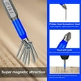 thumbnail image 3 of 24 Pcs Magnetic Anti Slip Screwdriver Bits Set PH1 PH2 PH3 PZ1 PZ2 PZ3 Impact Driver Bit Set 1/4 Inch Hex Shank, 3 of 8