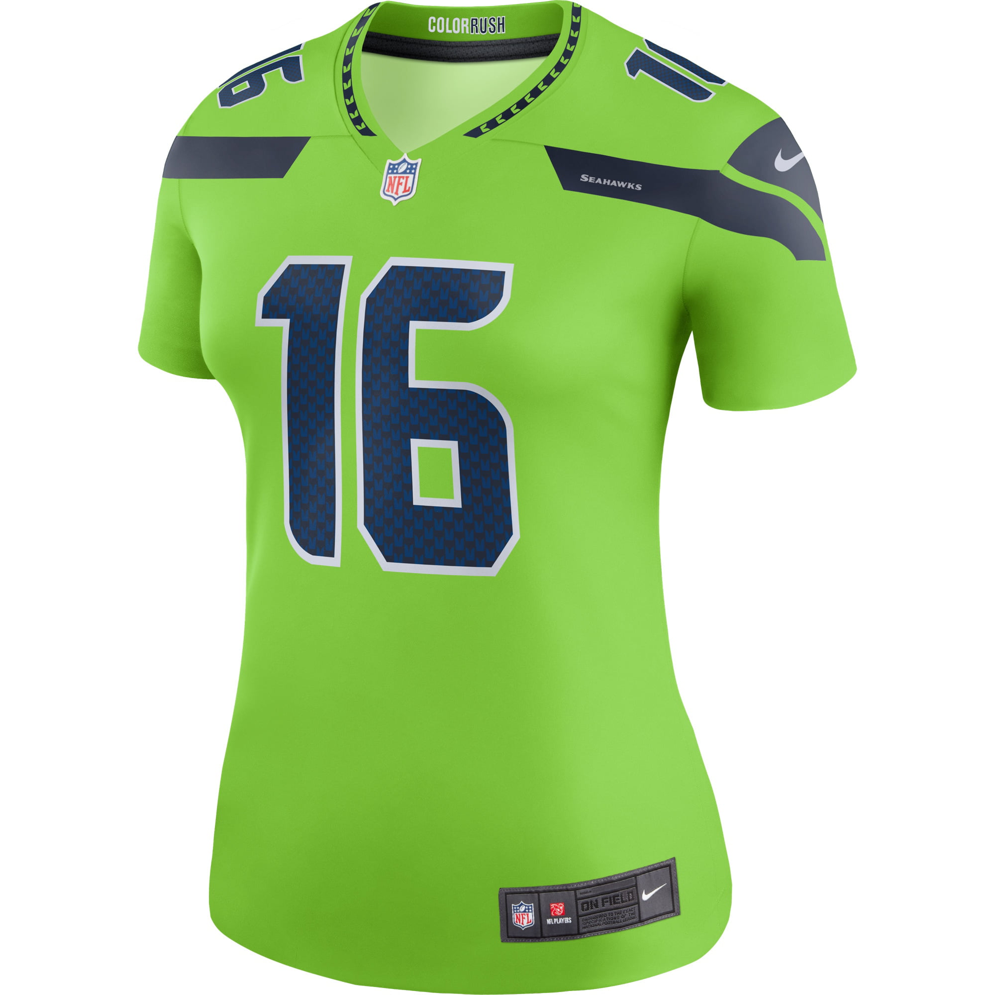 Tyler Lockett Seattle Seahawks Nike Women's Color Rush Legend Jersey - Neon Green