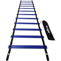 Yes4All Agility Ladder With Carry Bag, 12 Rungs, Blue