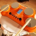 thumbnail image 2 of Batería eléctrica de mesa HXW PD405, con 163 sonidos de percusión, 4 pads de batería sensibles a la velocidad, 2 pedales y baquetas Regalo de Navidad, 2 of 5