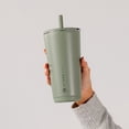 thumbnail image 5 of HydroJug Everyday Tumbler – Ceramic-Lined Insulated Tumbler with Straw and Soft-Touch Lid, Cup Holder Friendly – 20 oz, Courtyard, 5 of 6