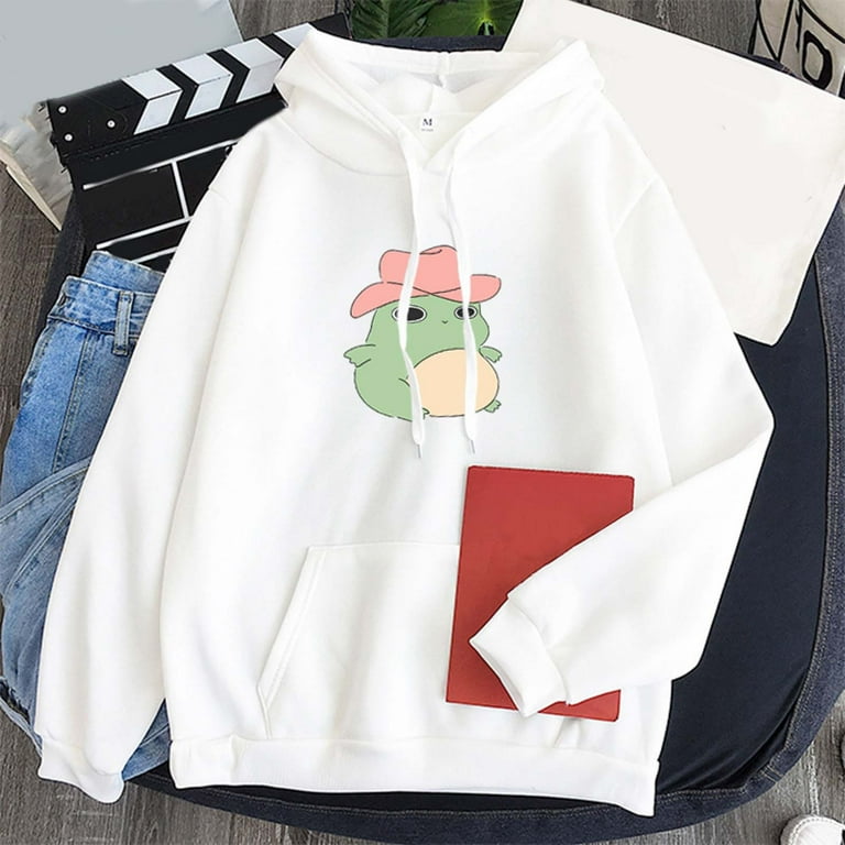 HSMQHJWE Women S White Sweatshirt Thick Zippe Hoodie Women Womens Cute Sweatshirts Skateboarding Long Sleeve Hoodie Pullover Tops Ladies Loose