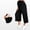 Black, variant on pstuiky Maternity Yoga Pants Cotton Wide Leg Pajama Pants Solid Color Straight Leg Trousers Loose Casual Wear for Spring and Fall Outerwear Capri Pants Pregnancy Pants for Work
