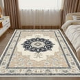 thumbnail image 4 of 3'x5' bedroom rug boho floral area rug foot rug abstract runner rug carpet for bedroom, 4 of 9