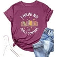 thumbnail image 3 of TINZ T-Shirt Décontracté à Col Rond pour Femmes, Imprimé Lettre, Tendance, Manches Longues, Raglan, Été Mignon, 3 of 3