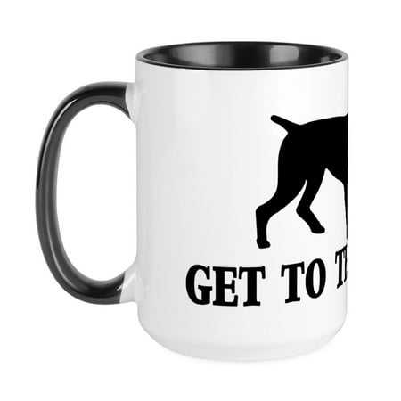 

CafePress - GET TO THE POINT RECTANGLE Large Mug - 15 oz Ceramic Large Mug