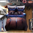 thumbnail image 4 of Vichonne 3D Basketball Comforter Sets Full Size for Boys Girls,3 Pieces Kids Soft Sports Bedding Sets Bedroom Decor, 4 of 14