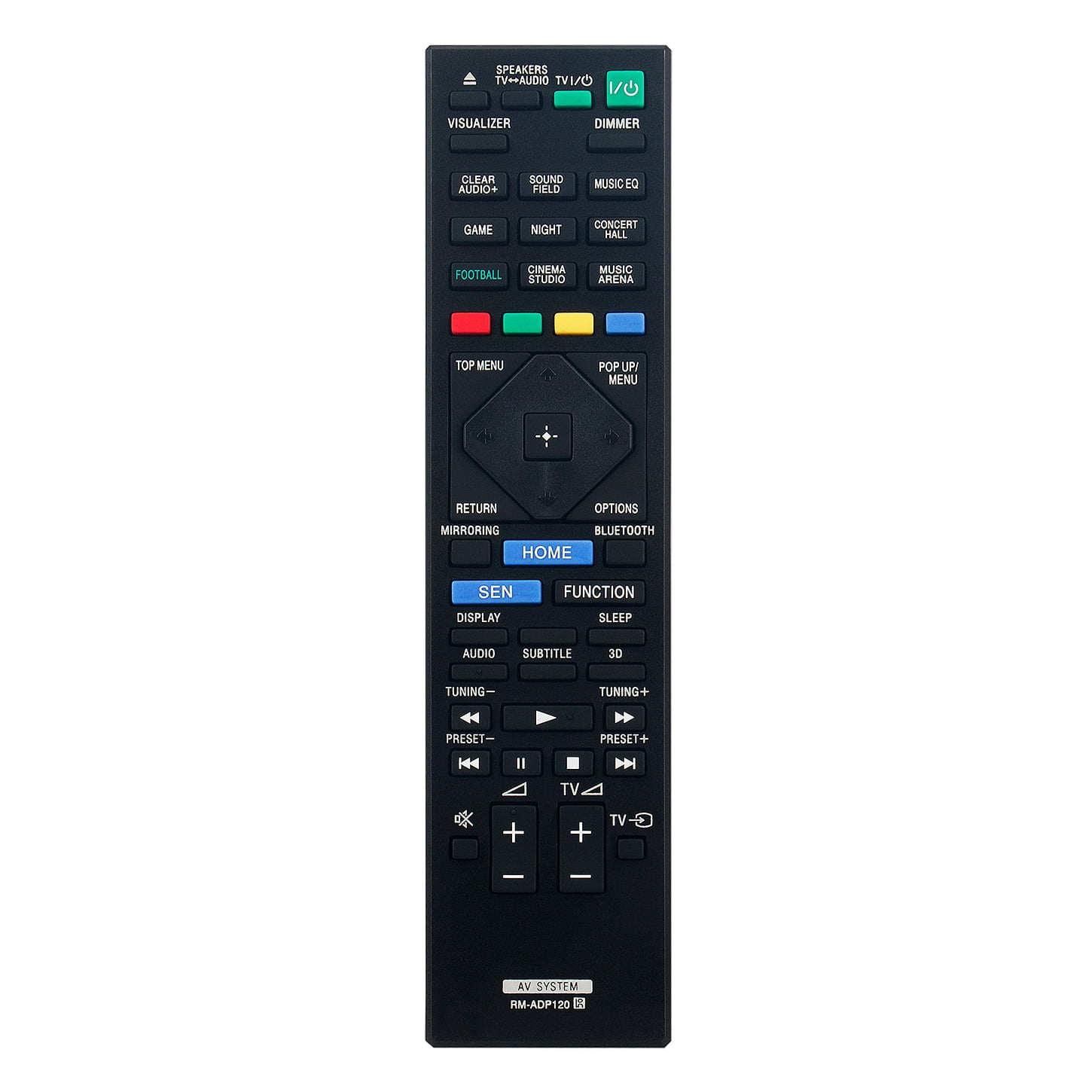 New RMADP120 Remote Control Fit For Sony Bluray Disc DVD receiver HBD
