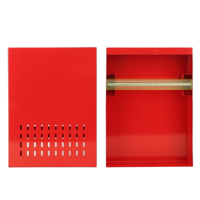 Coffee Knock Box Drawer Stainless Steel Thickened Detachable Coffee Ground Knock Container for Home Office Red