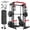 SM00 Home Gym Package ( Weight Bench & 370LBS Plates & Cable Accessories), variant on Mikolo Smith Machine, 2000LBS Power Cage Squat Rack with Smith Bar, Two LAT Pull-Down Systems, Cable Crossover Machine and More Cable Attachment for Home Gym