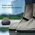 Waterproof Elastic Strap PVC Shoe Covers NonSlip, Snow Protection
