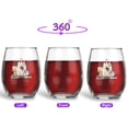 thumbnail image 2 of Happy Mother's Day Samoyed with Sweets and Flowers at a Picnic 15oz Stemless Wine Glass Mug Siberian Sammy Dog Lover Wine Glasses Cup - 13005, 2 of 5
