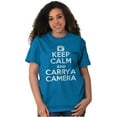 thumbnail image 4 of Keep Calm Carry A Camera Photographer Men's Graphic T Shirt Tees Brisco Brands 2X, 4 of 6