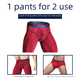 thumbnail image 3 of Pantalones de otoño para hombre Pantalones ajustados y finos de moda para otoño e invierno para hombre Leggings de cintura media de color sólido de moda, 3 of 4