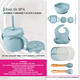 thumbnail image 3 of Juego Plato,vaso Y Cubiertos De Silicon Bebe Niño/niña Xtellar rosa, 3 of 3