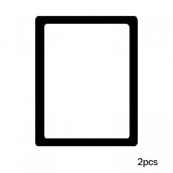 LAMIRO 4 X 6 Magnetic Picture Frames with Black Border, Magnet Photo Frame Pockets/Postcard Holder, Decorations for Home Decor Office School Classroom Party, 2 Pack