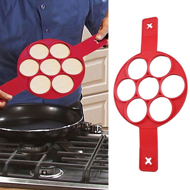 Silicone Non Stick Flipper Pancake Pan Perfect Breakf T hot. Omelette GIFT~