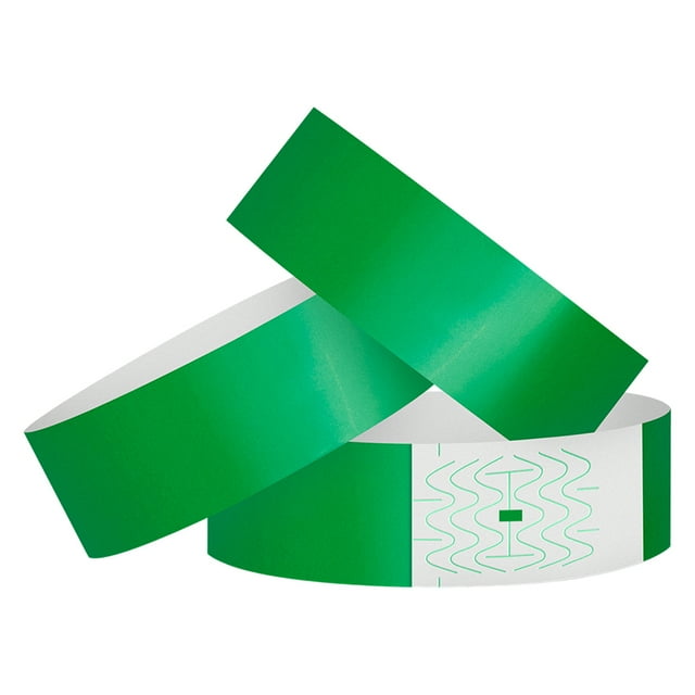 Visland 600 Pcs Bracelets en Papier Synthétique Jetables Étanches Ensemble de Bracelets de Remplacement Bracelets d'Identification