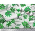 thumbnail image 3 of Soimoi Rayon Crepe Fabric Leaves & Aster Flower Fabric Prints By Yard 46 Inch Wide, 3 of 3