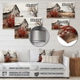 thumbnail image 4 of Designart "Red Farmhouse Rustic gracefulness I" Farm Metal Art Living Room, 4 of 5