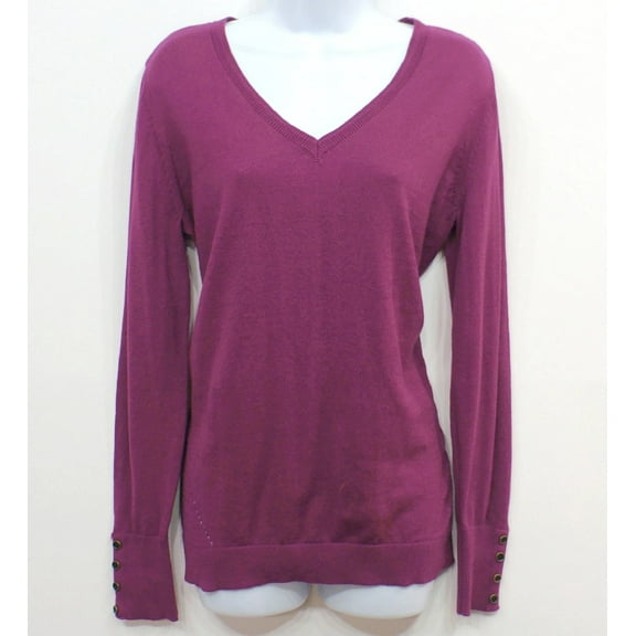 Canyon River Blues Plum Long Sleeve Basic Sweater Women's Large