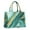 Teal And Gold, variant on Large Capacity Tote Bag,Blue Marble Gold Wave Pattern Handbag Fashion Luxury Tote Bag,15.7"x13"x 5.1" Inches,Laptop Compatible