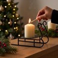 thumbnail image 6 of Qholemyo Golden Metal Sleigh Candleholder Tabletop Ornament Home Decor For Christmas Xmas Table Decor, 6 of 6