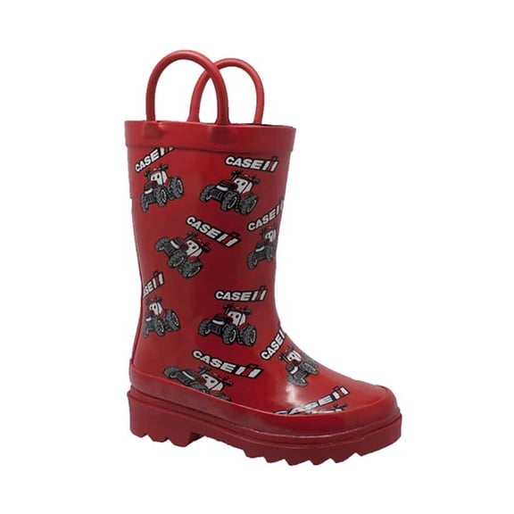 Toddler's Big Red Rubber Boots Red