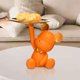 thumbnail image 5 of Escultura de oso de resina nórdica, bonita estatua decorativa, decoración del hogar, dulces Naranja, 5 of 8
