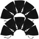 thumbnail image 2 of Small Drawstring Pouch For Jewelry Holding DIY Projects Lightweight Black 10Pcs, 2 of 5