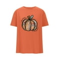thumbnail image 4 of Halloween Pumpkin Shirt Women Pumpkins Graphic Tees Short Sleeve Fall T-Shirt Thanksgiving Gift Tops, 4 of 4