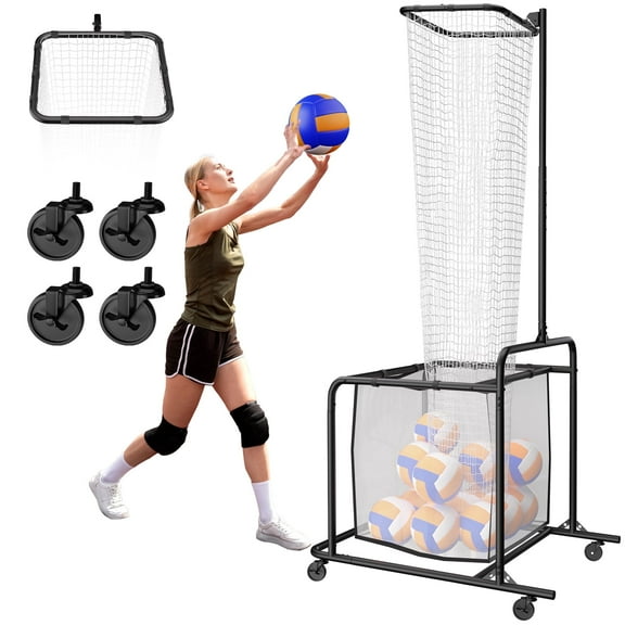 Adjustable Volleyball Setter Training Net with Metal Frame - Professional Volleyball Practice Equipment for Solo Drills, Height & Tension Adjustable Setter Volleyball Training Net