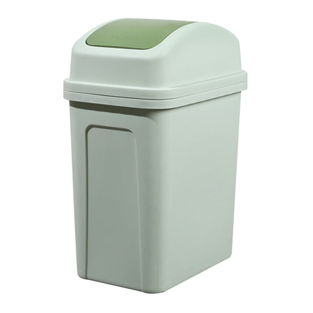 LAILLSH Slim Rectangular Trash Can with lid Restaurant Trash Can Commercial Trash Can Tall Plastic Trash Can Industrial Trash Can Square Trash Cans for Kitchen Trash Can - 2025 New Arrivalš„