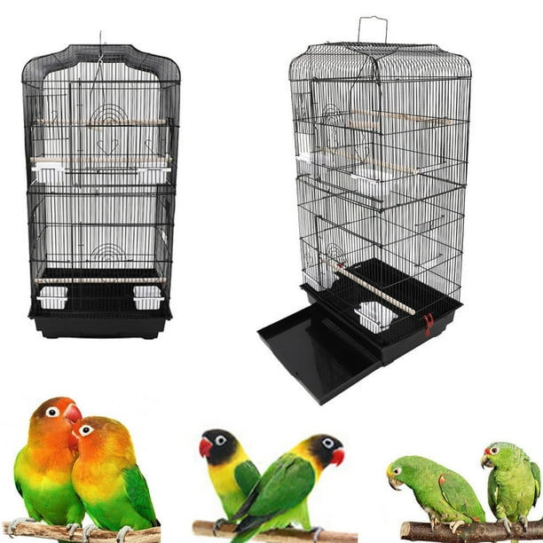 UBesGoo 37" Bird Parrot Cage Canary Parakeet Cockatiel Bird Finch Bird