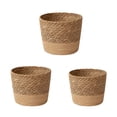 thumbnail image 2 of 3x cesta para macetero Macarena tejida natural organizador decoración almacenamiento, 2 of 8