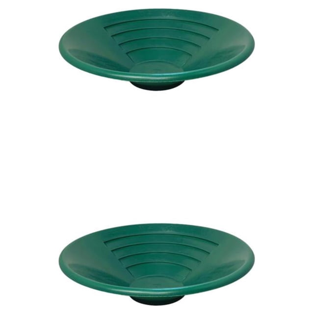 Speravity Sartén de oro de doble de 15 para extracción de pepitas, dragado de ríos, verde Verde 2Conjunto