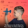 thumbnail image 3 of Mini Glider™ Foam Airplane - Gray - Refresh Sports, 3 of 7