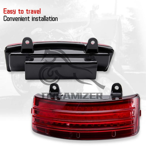 1PCS Tri-Bar LED Rear Tail Brake Fender Lights Running Turn Signal Lamps Motorcycles Taillight for Harley Touring Street Glide